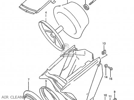 AIR CLEANER - RM250 1997 (V) (E02 E04 E24)