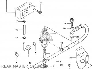 REAR MASTER CYLINDER - RM250 1997 (V) USA (E03)