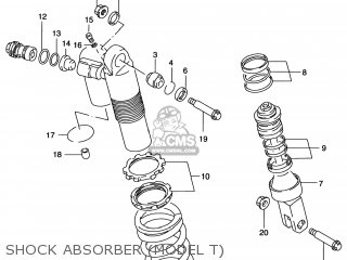 SHOCK ABSORBER (MODEL T) - RM250 1997 (V) USA (E03)