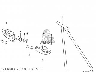 STAND - FOOTREST - RM250 1997 (V) USA (E03)