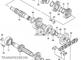 TRANSMISSION - RM250 1997 (V) USA (E03)