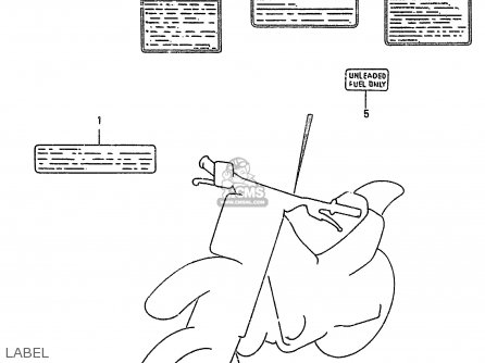LABEL - RM250 1998 (W) (E02 E04 E24 P37)