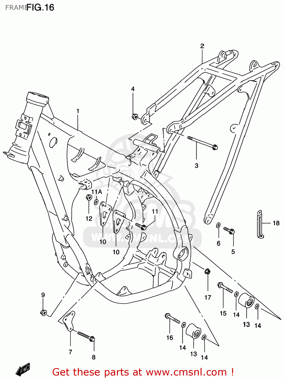 FRAME RM250 1998 (W) USA (E03)