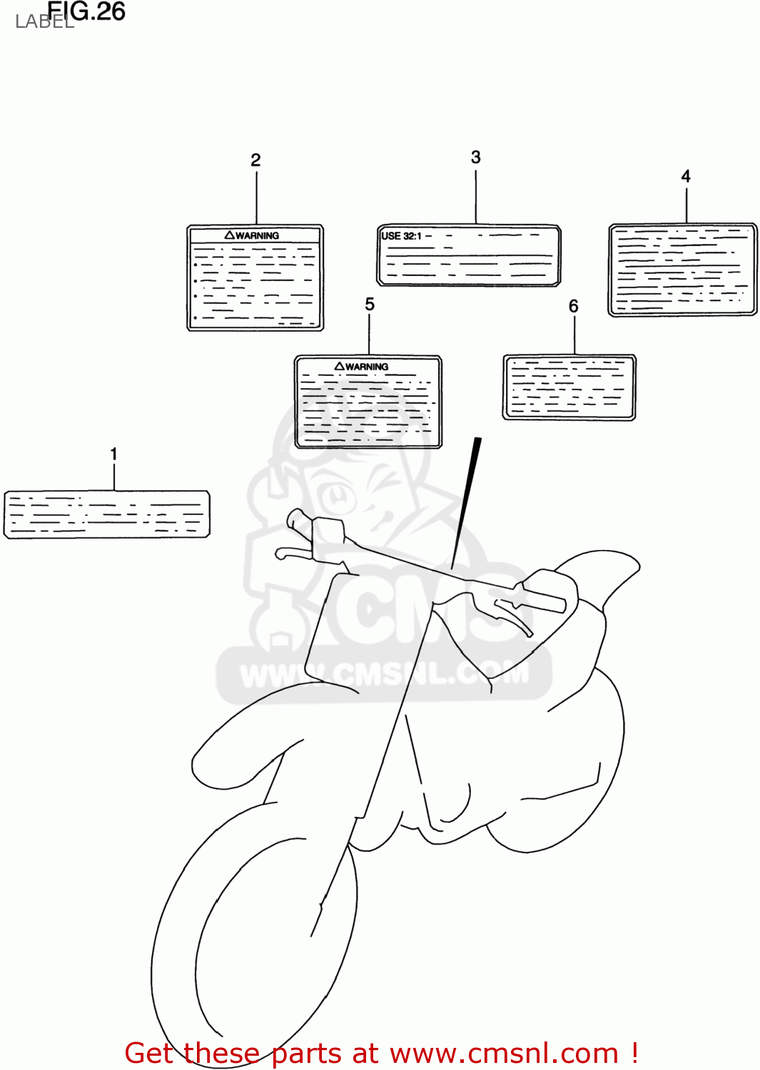 LABEL RM250 1998 (W) USA (E03)