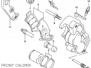 FRONT CALIPER - RM250 1998 (W) USA (E03)