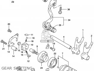GEAR SHIFTING - RM250 1998 (W) USA (E03)