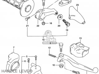 HANDLE LEVER - RM250 1998 (W) USA (E03)