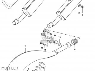 MUFFLER - RM250 1998 (W) USA (E03)