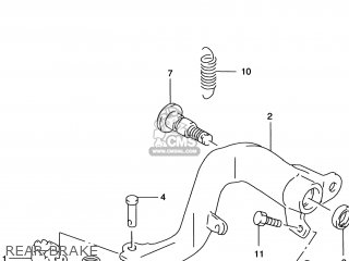 REAR BRAKE - RM250 1998 (W) USA (E03)
