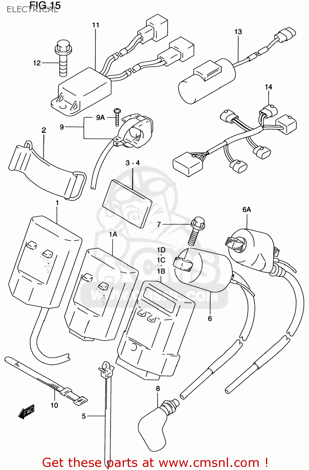 ELECTRICAL RM250 1999 (X) USA (E03)