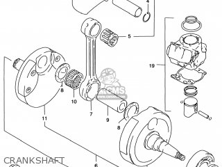 CRANKSHAFT - RM250 1999 (X) USA (E03)