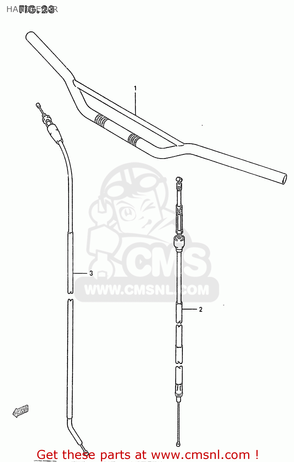 HANDLEBAR RM250 1999 (X)