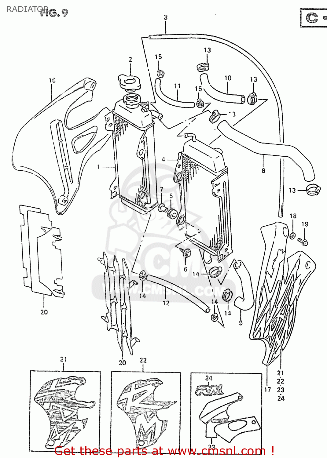 RADIATOR RM250 1999 (X)