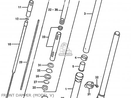 FRONT DAMPER (MODEL V) - RM250 1999 (X)