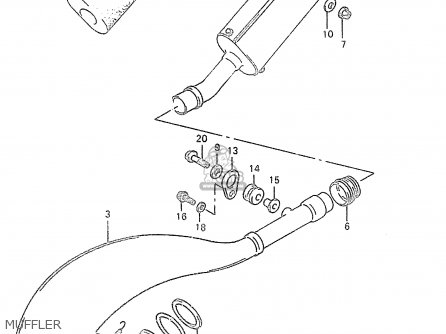 MUFFLER - RM250 1999 (X)