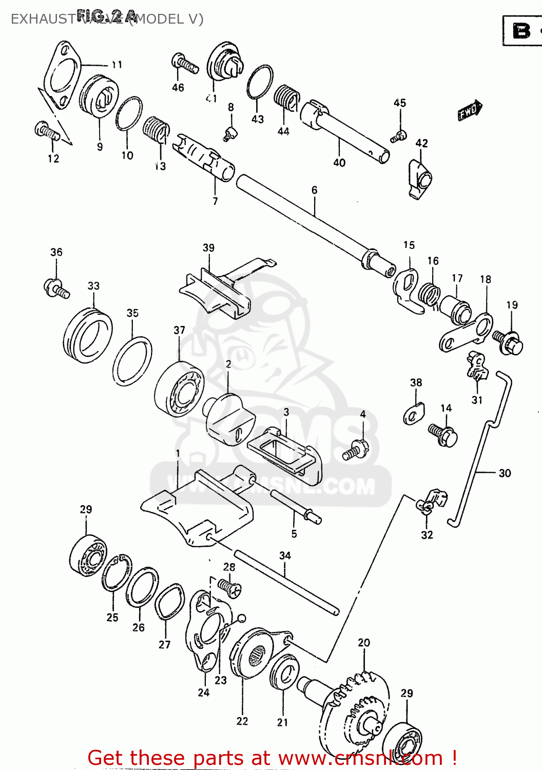 Suzuki RM250 2000 (Y) EXHAUST VALVE (MODEL V) - buy ... kawasaki kx 250 wiring diagram 