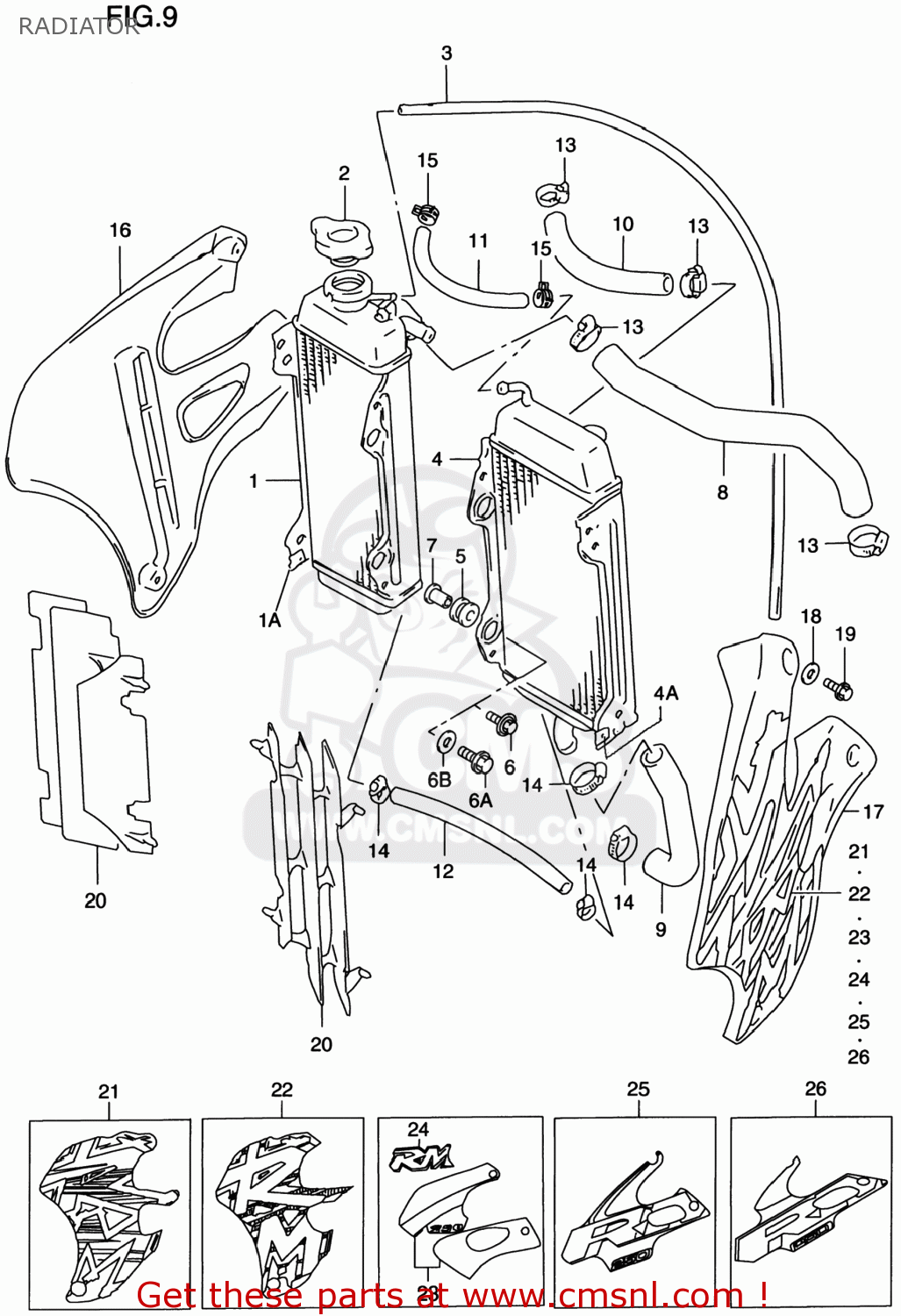 RADIATOR RM250 2000 (Y) USA (E03)