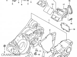 CRANKCASE - RM250 2000 (Y) USA (E03)