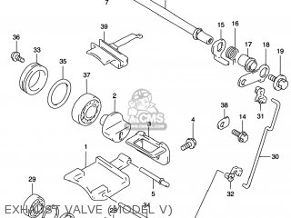 EXHAUST VALVE (MODEL V) - RM250 2000 (Y) USA (E03)