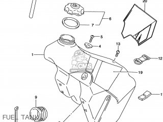 FUEL TANK - RM250 2000 (Y) USA (E03)