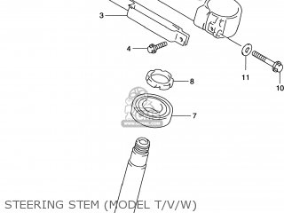 STEERING STEM (MODEL T/V/W) - RM250 2000 (Y) USA (E03)