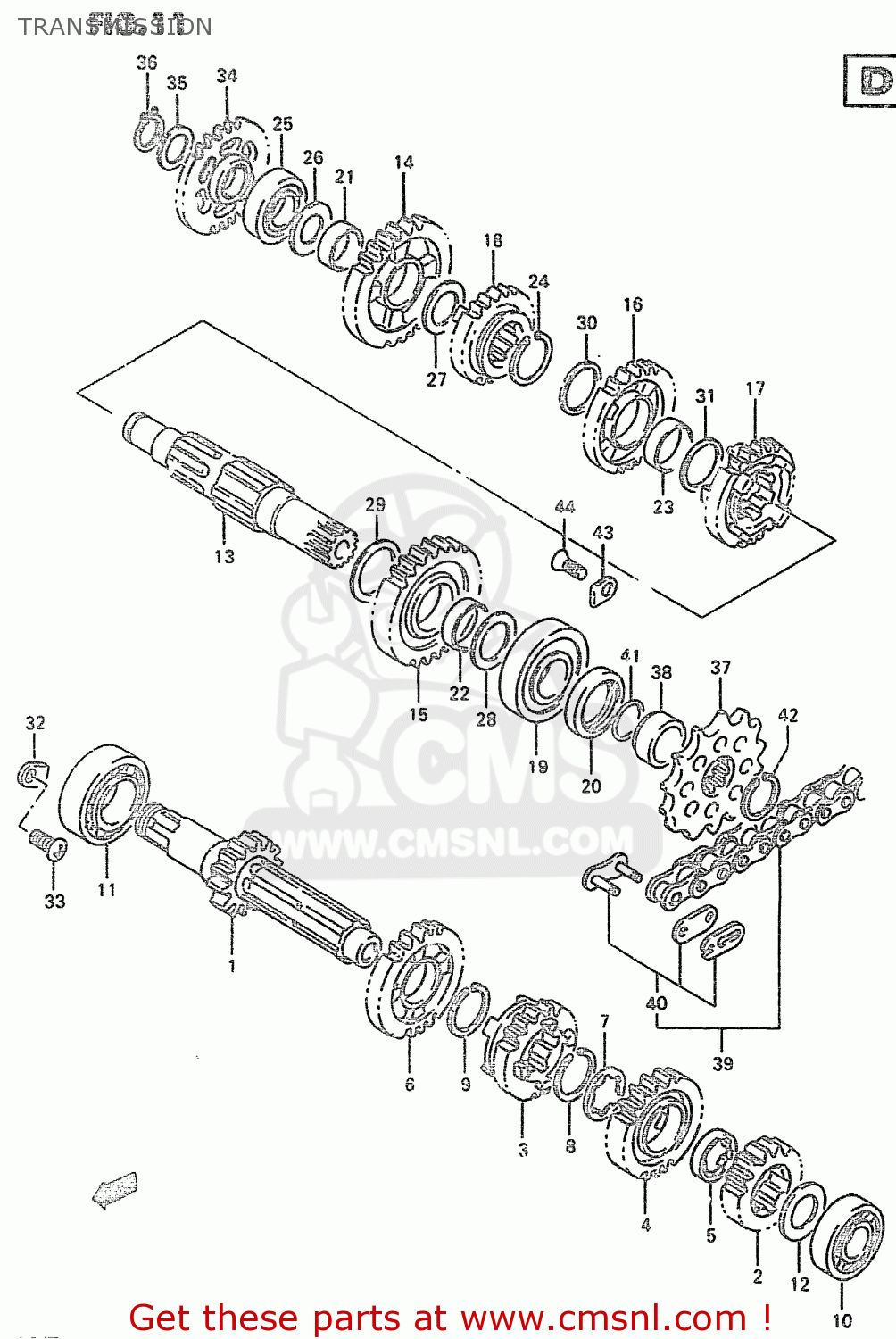 TRANSMISSION RM250 2000 (Y)