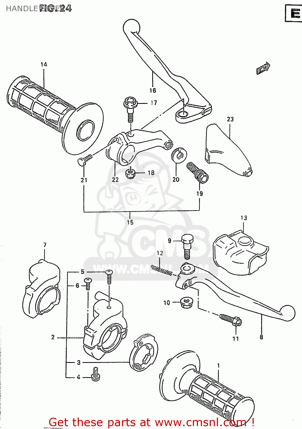 HANDLE LEVER RM250 2000 (Y)
