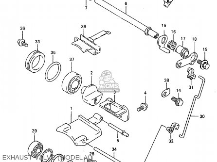 EXHAUST VALVE (MODEL V) - RM250 2000 (Y)