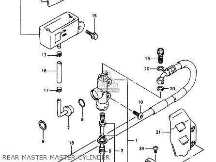 REAR MASTER MASTER CYLINDER - RM250 2000 (Y)