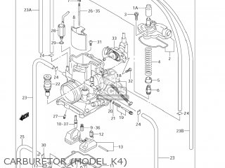 CARBURETOR (MODEL K4) - RM250 2001 (K1) USA (E03)