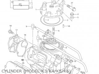 CYLINDER (MODEL K3/K4/K5/K6) - RM250 2001 (K1) USA (E03)