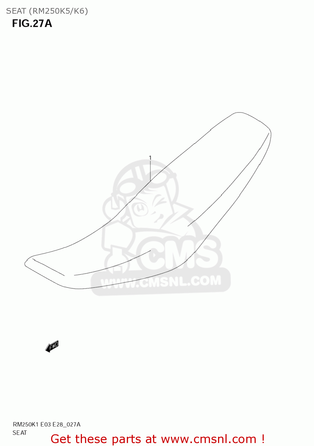 SEAT (RM250K5/K6) RM250 2002 (K2) USA (E03)