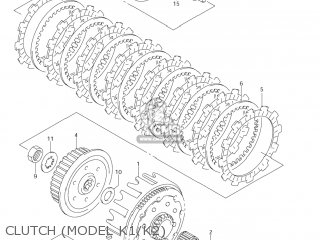 CLUTCH (MODEL K1/K2) - RM250 2002 (K2) USA (E03)