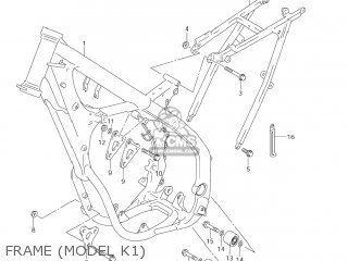 FRAME (MODEL K1) - RM250 2002 (K2) USA (E03)