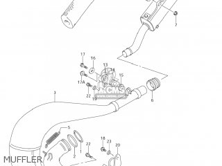 MUFFLER - RM250 2002 (K2) USA (E03)