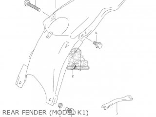 REAR FENDER (MODEL K1) - RM250 2002 (K2) USA (E03)