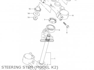 STEERING STEM (MODEL K2) - RM250 2002 (K2) USA (E03)