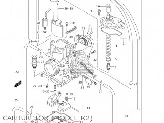 CARBURETOR (MODEL K2) - RM250 2003 (K3) USA (E03)