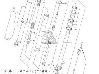 FRONT DAMPER (MODEL K1) - RM250 2003 (K3) USA (E03)