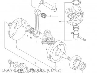 CRANKSHAFT (MODEL K1/K2) - RM250 2005 (K5) USA (E03)