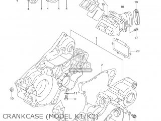 CRANKCASE (MODEL K1/K2) - RM250 2006 (K6) USA (E03)