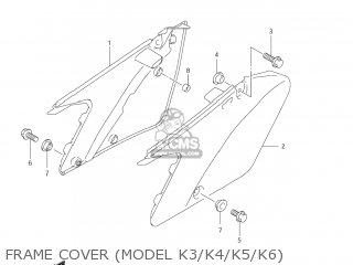 FRAME COVER (MODEL K3/K4/K5/K6) - RM250 2006 (K6) USA (E03)
