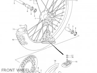 FRONT WHEEL - RM250 2007 (K7) USA (E03)