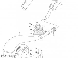 MUFFLER - RM250 2007 (K7) USA (E03)