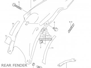 REAR FENDER - RM250 2007 (K7) USA (E03)