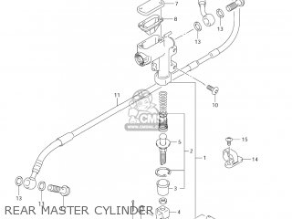 REAR MASTER CYLINDER - RM250 2007 (K7) USA (E03)