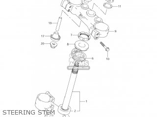 STEERING STEM - RM250 2007 (K7) USA (E03)