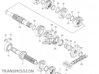 TRANSMISSION - RM250 2007 (K7) USA (E03)