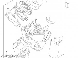 AIR CLEANER - RM250 2008 (K8) USA (E03)