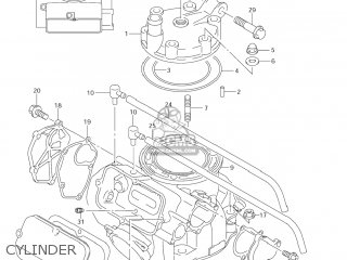 CYLINDER - RM250 2008 (K8) USA (E03)